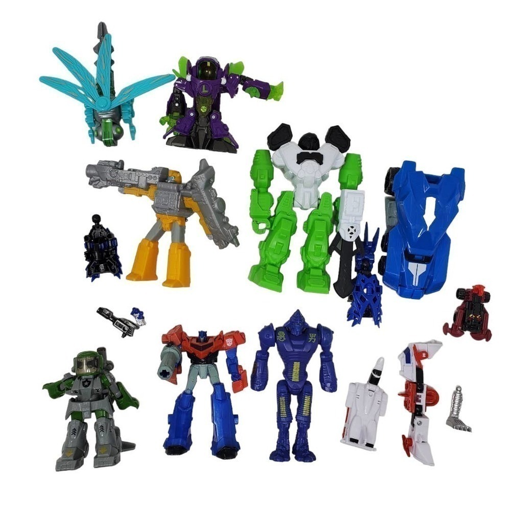 Lot of Action Figure McDonalds Toy Transformers Tomy Battroborg Hot Wheels